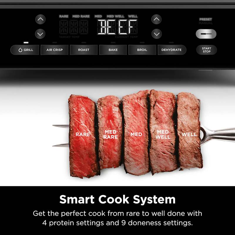 Ninja® Foodi® Smart XL 6-in-1 Indoor Grill & Air Fryer with Built in Thermometer Ninja® Foodi® Smart XL 6-in-1 Indoor Grill & Air Fryer with Built in Thermometer