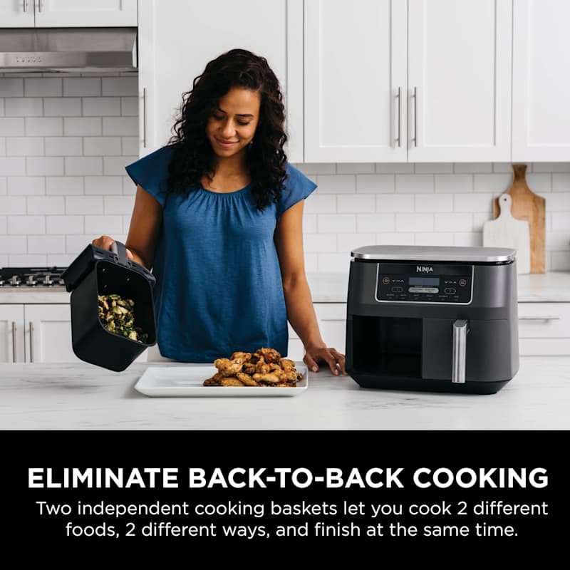 Ninja® Foodi® 6-in-1 8-qt. 2-Basket Air Fryer with DualZone™ Technology Ninja® Foodi® 6-in-1 8-qt. 2-Basket Air Fryer with DualZone™ Technology