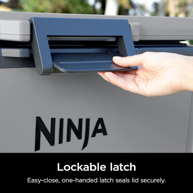 Ninja FrostVault™ 50qt Hard Cooler with Cold Dry Zone, Slate Gray Ninja FrostVault™ 50qt Hard Cooler with Cold Dry Zone, Slate Gray