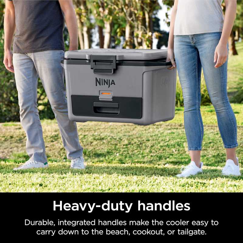 Ninja FrostVault™ 50qt Hard Cooler with Cold Dry Zone, Slate Gray Ninja FrostVault™ 50qt Hard Cooler with Cold Dry Zone, Slate Gray