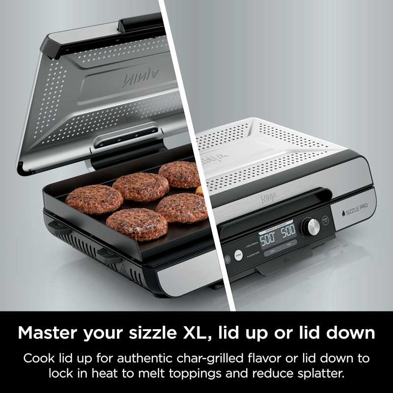 Ninja Sizzle™ Pro XL Indoor Griddle and Grill GX101 Ninja Sizzle™ Pro XL Indoor Griddle and Grill GX101