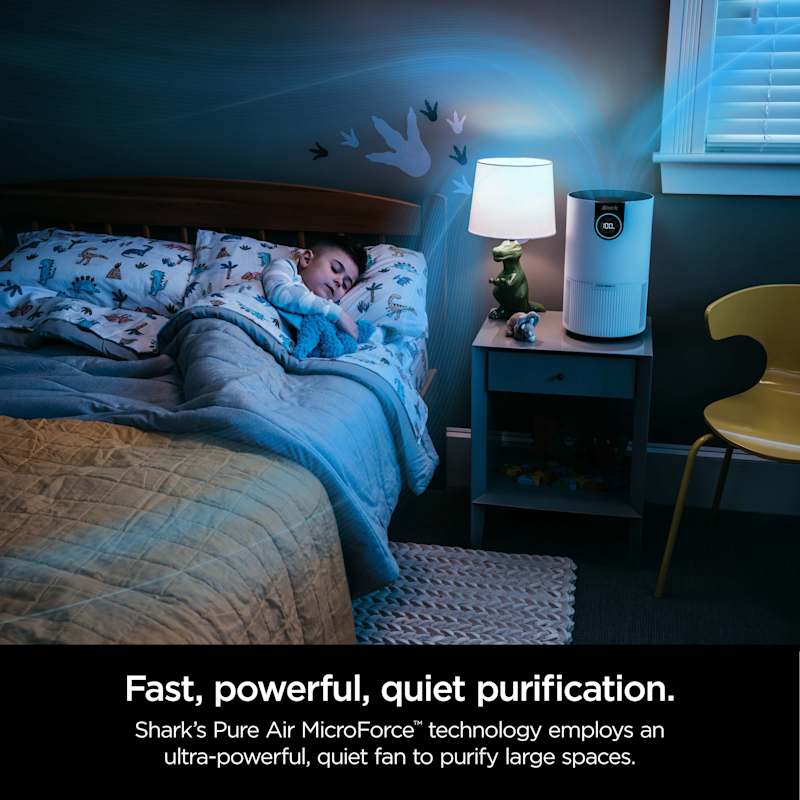 Shark Air Purifier with True HEPA Compact Quiet Clean Sense IQ White Shark Air Purifier with True HEPA Compact Quiet Clean Sense IQ White