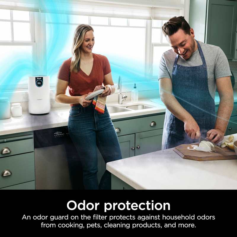 Shark Air Purifier with True HEPA Compact Quiet Clean Sense IQ White Shark Air Purifier with True HEPA Compact Quiet Clean Sense IQ White