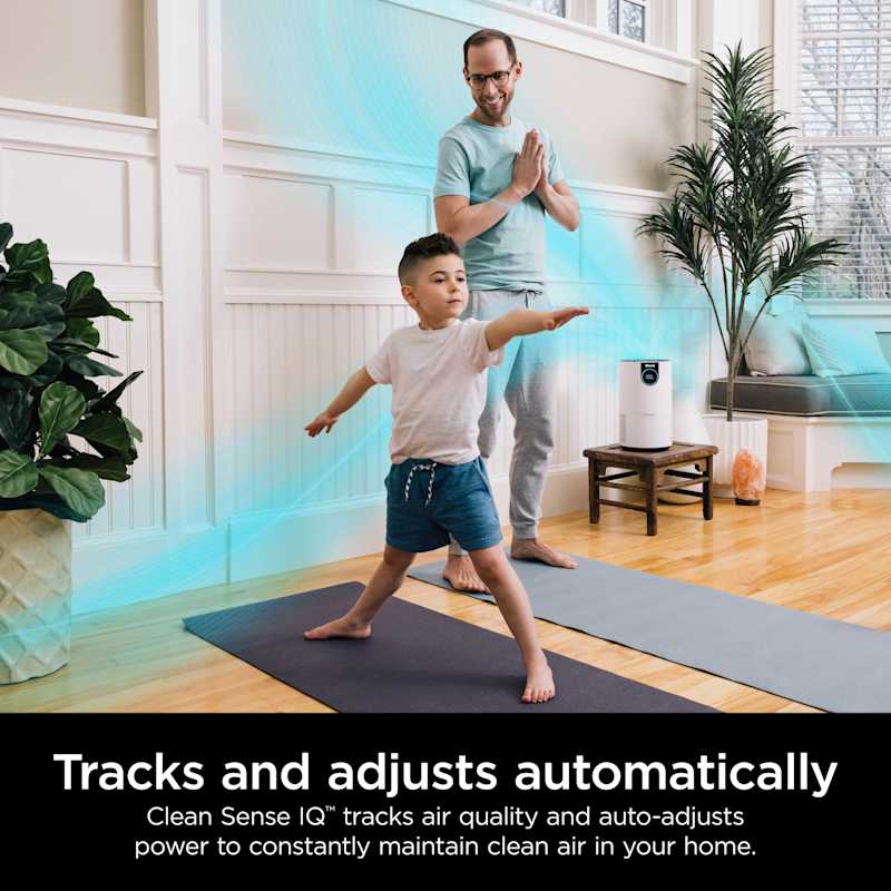 Shark Air Purifier with True HEPA Compact Quiet Clean Sense IQ White Shark Air Purifier with True HEPA Compact Quiet Clean Sense IQ White