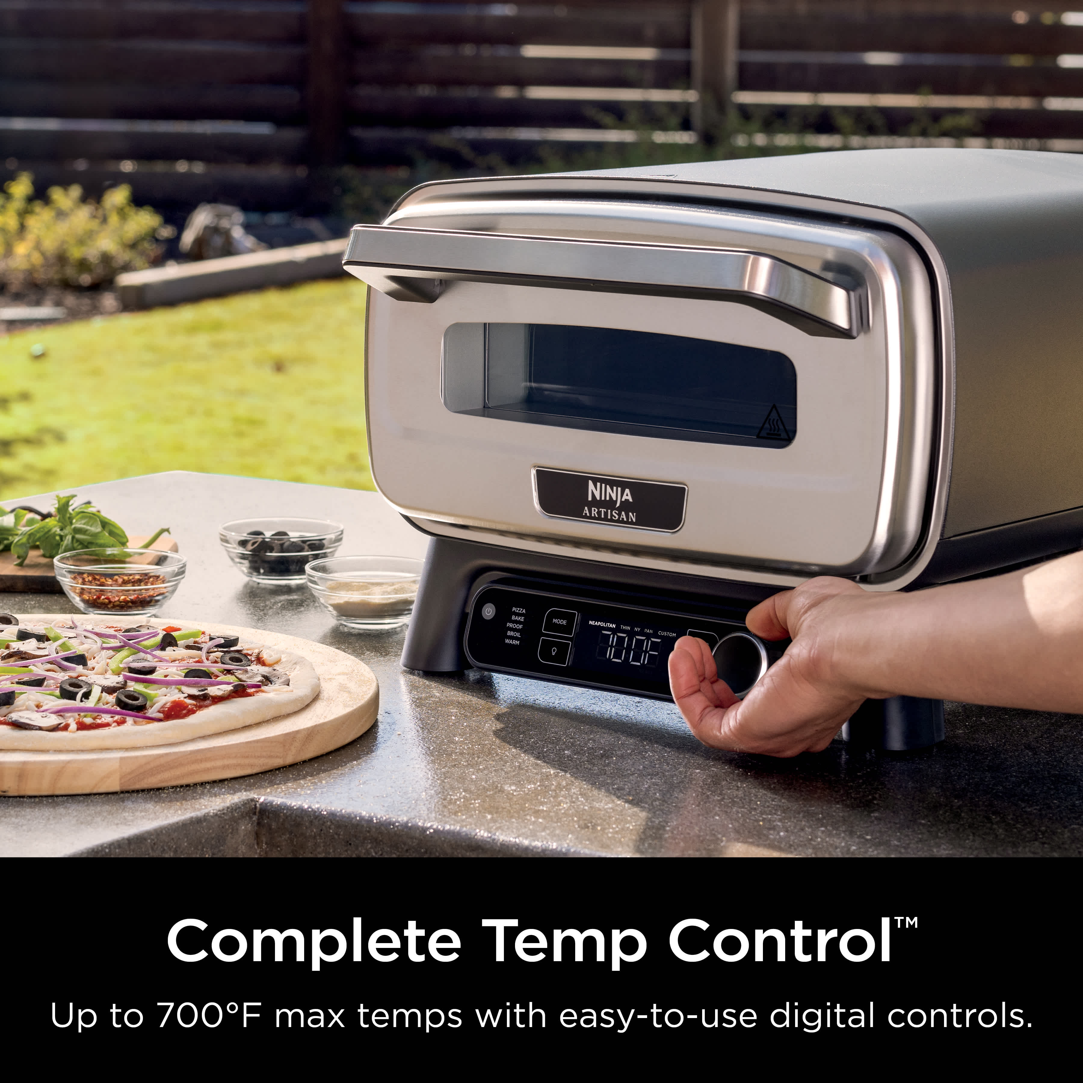Ninja Artisan™ 5-in-1 Portable Electric Pizza & Outdoor Oven Ninja Artisan™ 5-in-1 Portable Electric Pizza & Outdoor Oven