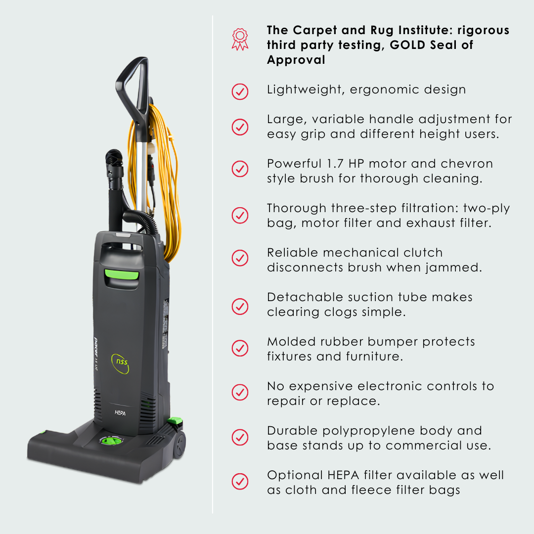 NSS Pacer 15 Inch UE - Upright Vacuum NSS Pacer 15 Inch UE - Upright Vacuum