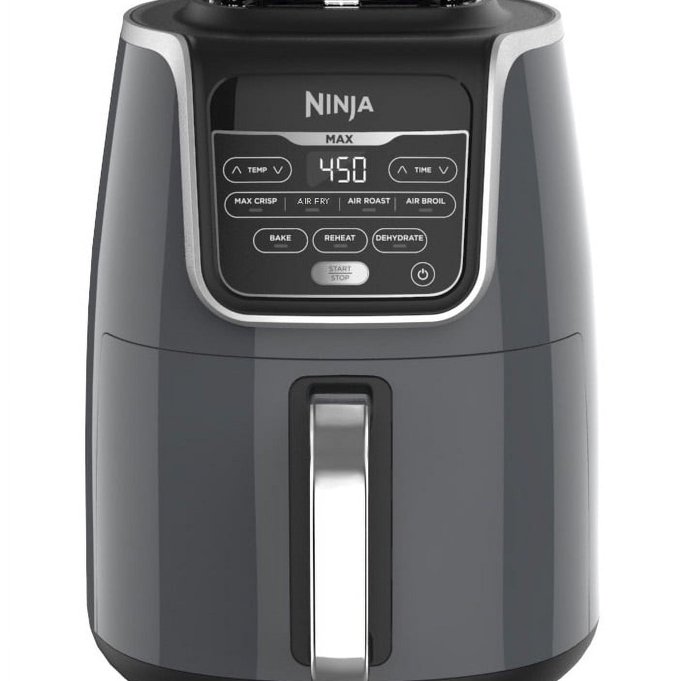 Ninja 5.5-Quart Air Fryer Max XL, AF161 in Black and Silver Ninja 5.5-Quart Air Fryer Max XL, AF161 in Black and Silver