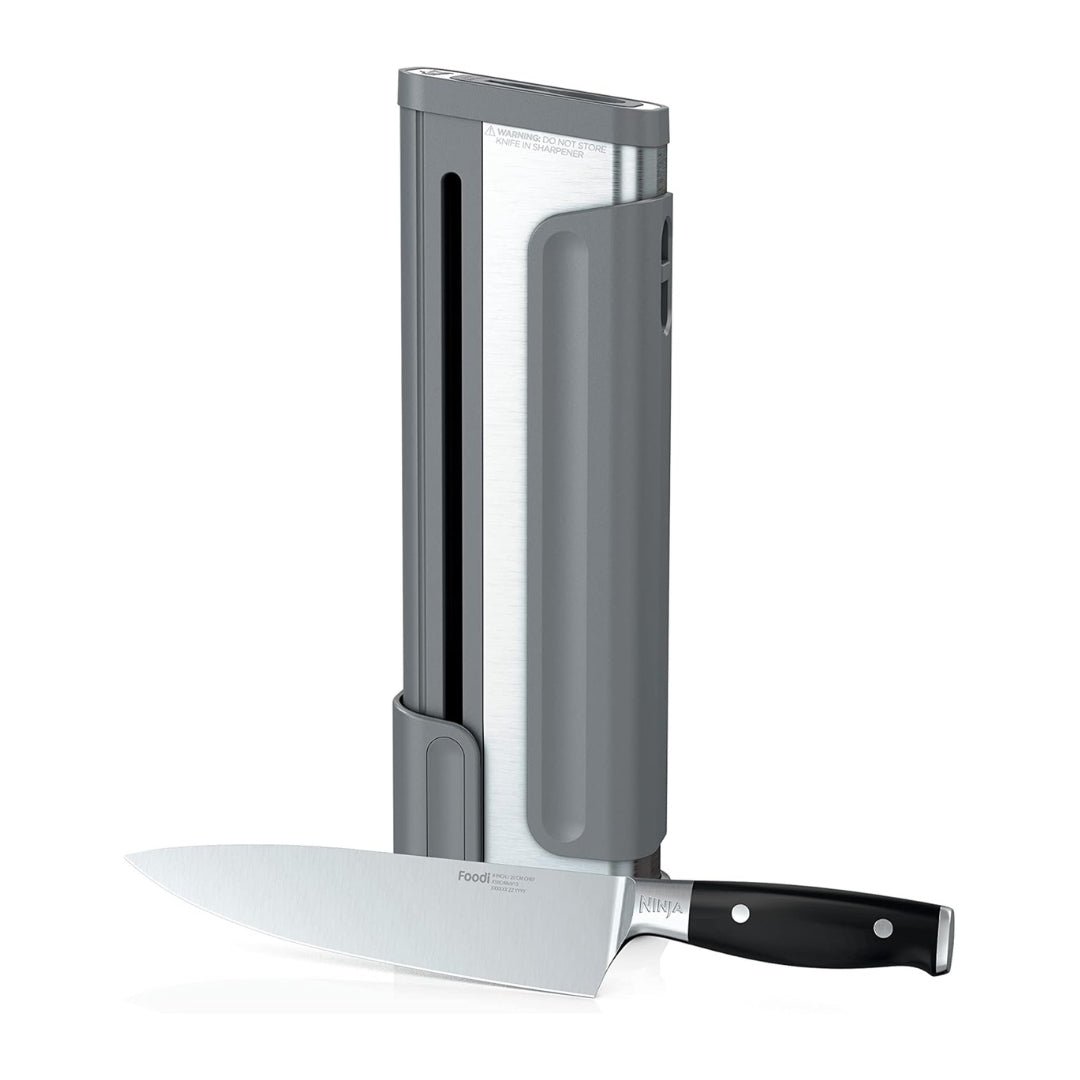 Ninja Foodi NeverDull System Chef Knife & Sharpener, Premium German Stainless Steel, Black Ninja Foodi NeverDull System Chef Knife & Sharpener, Premium German Stainless Steel, Black