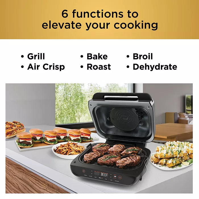 Ninja Foodi Smart XL 6 in 1 Indoor Grill with Air Fryer, Roast, Bake, Dehydrate, Broil, and Smart Cook System Ninja Foodi Smart XL 6 in 1 Indoor Grill with Air Fryer, Roast, Bake, Dehydrate, Broil, and Smart Cook System