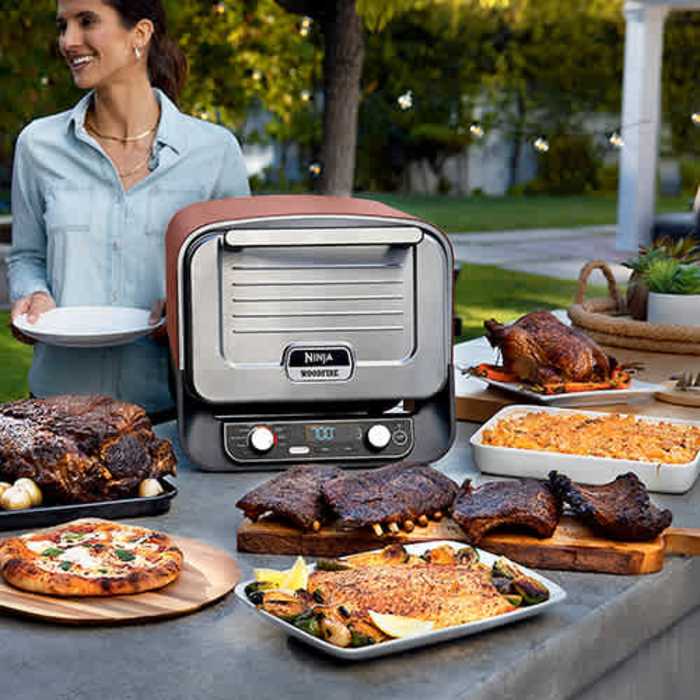 Ninja Woodfire 8-in-1 Outdoor Electric Oven with Pizza Peel Ninja Woodfire 8-in-1 Outdoor Electric Oven with Pizza Peel