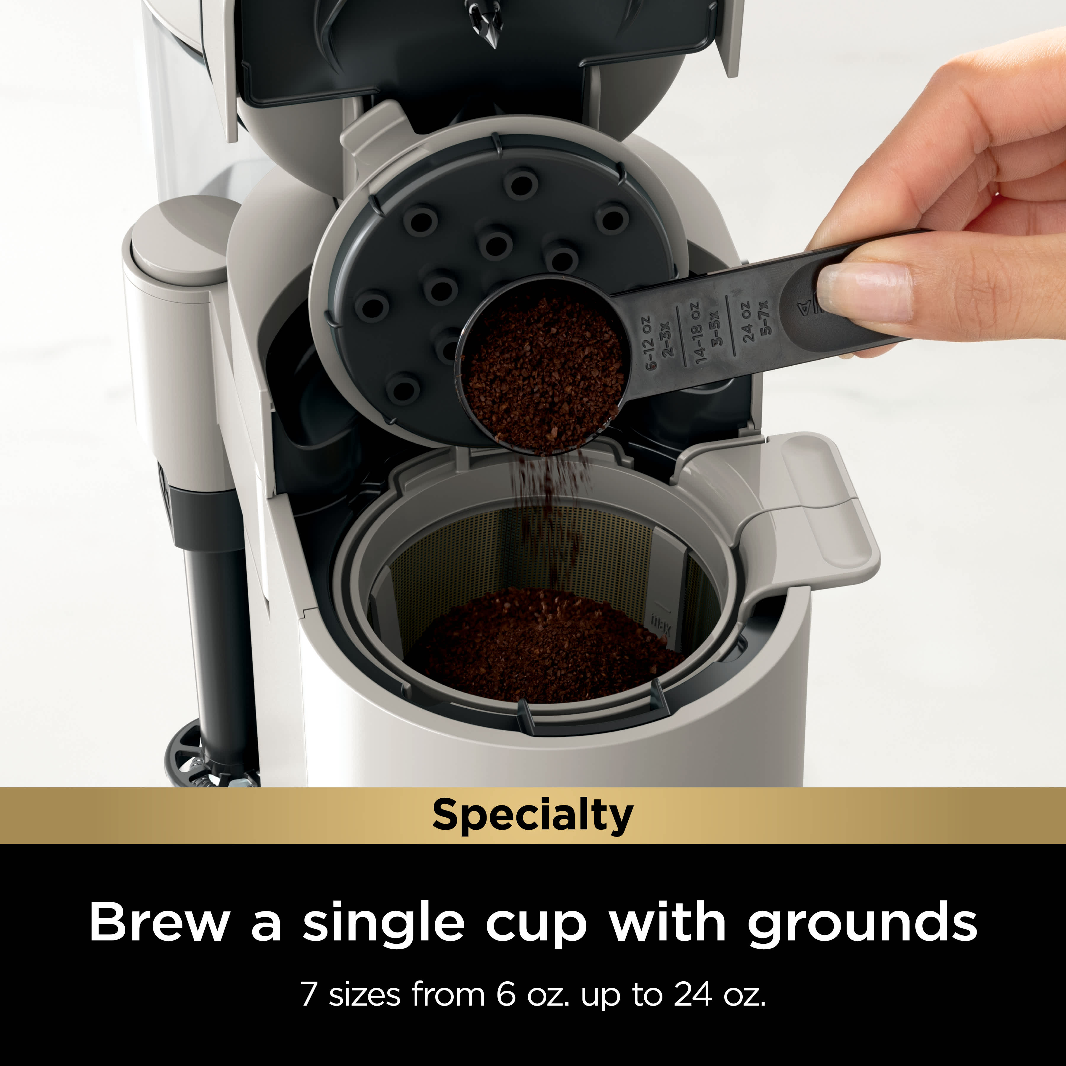 Ninja® Single-Serve Pods & Grounds Specialty Coffee Maker Stone Ninja® Single-Serve Pods & Grounds Specialty Coffee Maker Stone