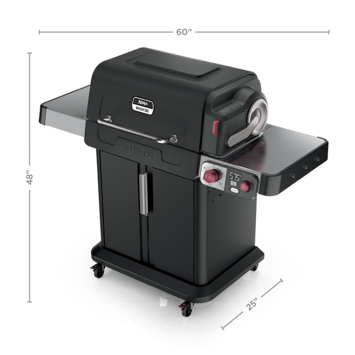 Ninja™ FlexFlame™ Outdoor Cooking System, Stainless Steel Ninja™ FlexFlame™ Outdoor Cooking System, Stainless Steel