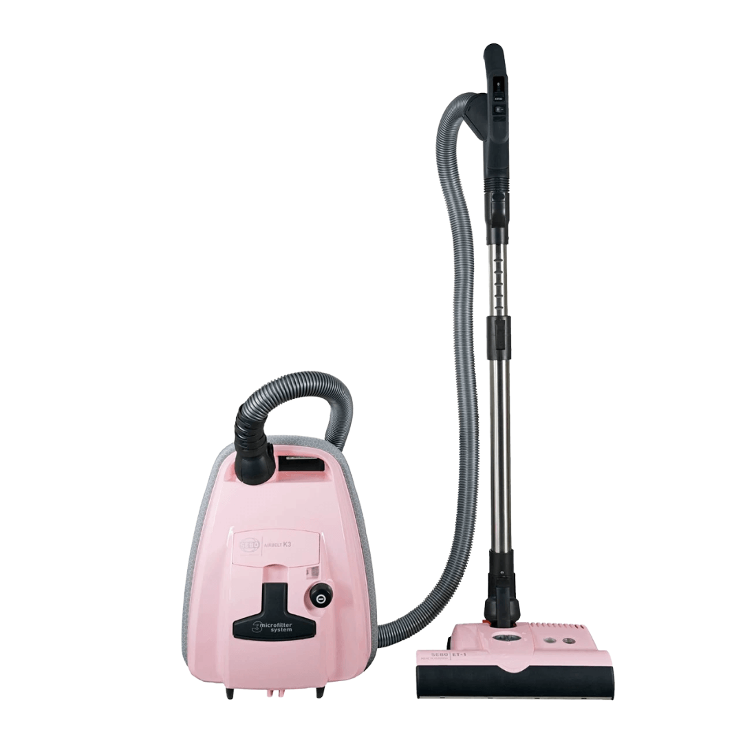 SEBO AirBelt K3 Premium, Pastel Pink - Canister Vacuum SEBO AirBelt K3 Premium, Pastel Pink - Canister Vacuum