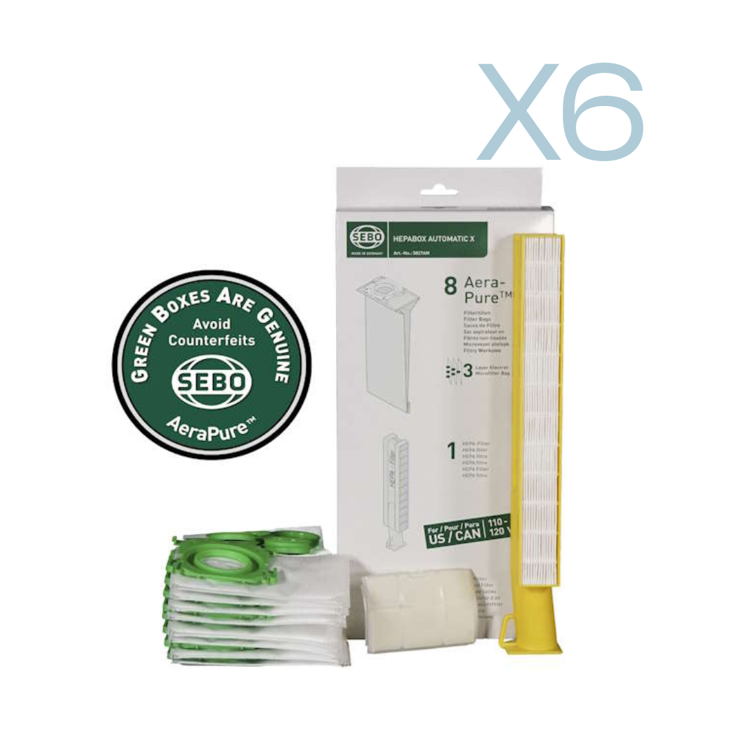 SEBO HEPA Service Box X4/X5, X1/X2 (6-Piece Carton) SEBO HEPA Service Box X4/X5, X1/X2 (6-Piece Carton)