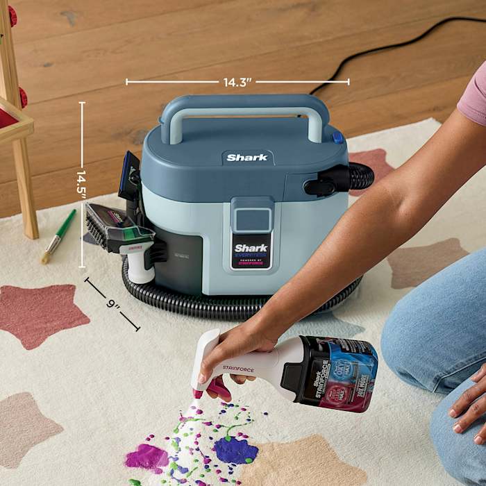 Shark® EveryMess™ Corded Portable Wet & Dry Vac and Stain Remover, Light Blue Shark® EveryMess™ Corded Portable Wet & Dry Vac and Stain Remover, Light Blue