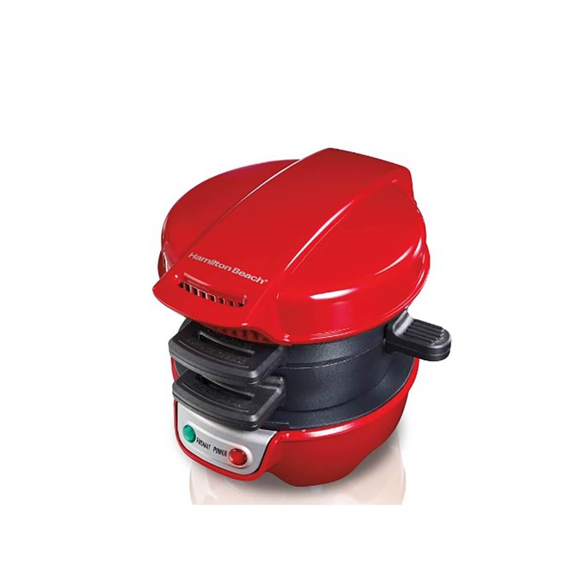 Hamilton Beach Breakfast Sandwich Maker, Red Hamilton Beach Breakfast Sandwich Maker, Red