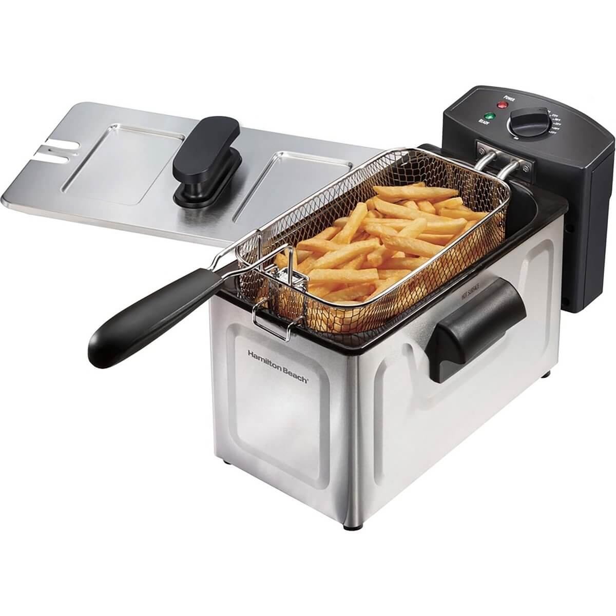 Hamilton Beach Deep Fryer, 3 Liter/12 Cup Oil Capacity, 8 Cup Food Capacity Hamilton Beach Deep Fryer, 3 Liter/12 Cup Oil Capacity, 8 Cup Food Capacity