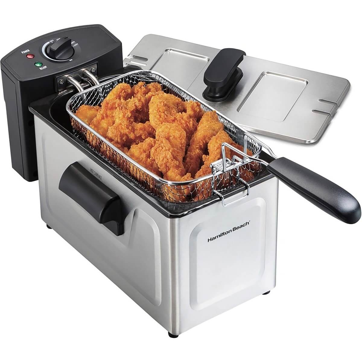 Hamilton Beach Deep Fryer, 3 Liter/12 Cup Oil Capacity, 8 Cup Food Capacity Hamilton Beach Deep Fryer, 3 Liter/12 Cup Oil Capacity, 8 Cup Food Capacity