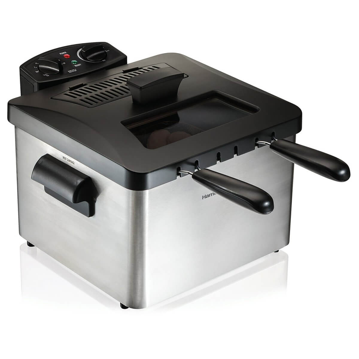 Hamilton Beach Deep Fryer, 4.5 Liters/19 Cup Oil Capacity Professional-Style with 3 Baskets Hamilton Beach Deep Fryer, 4.5 Liters/19 Cup Oil Capacity Professional-Style with 3 Baskets