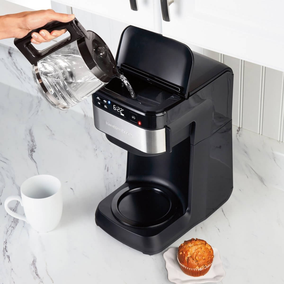 Hamilton Beach Smart 12 Cup Coffee Maker - Works with Alexa Hamilton Beach Smart 12 Cup Coffee Maker - Works with Alexa