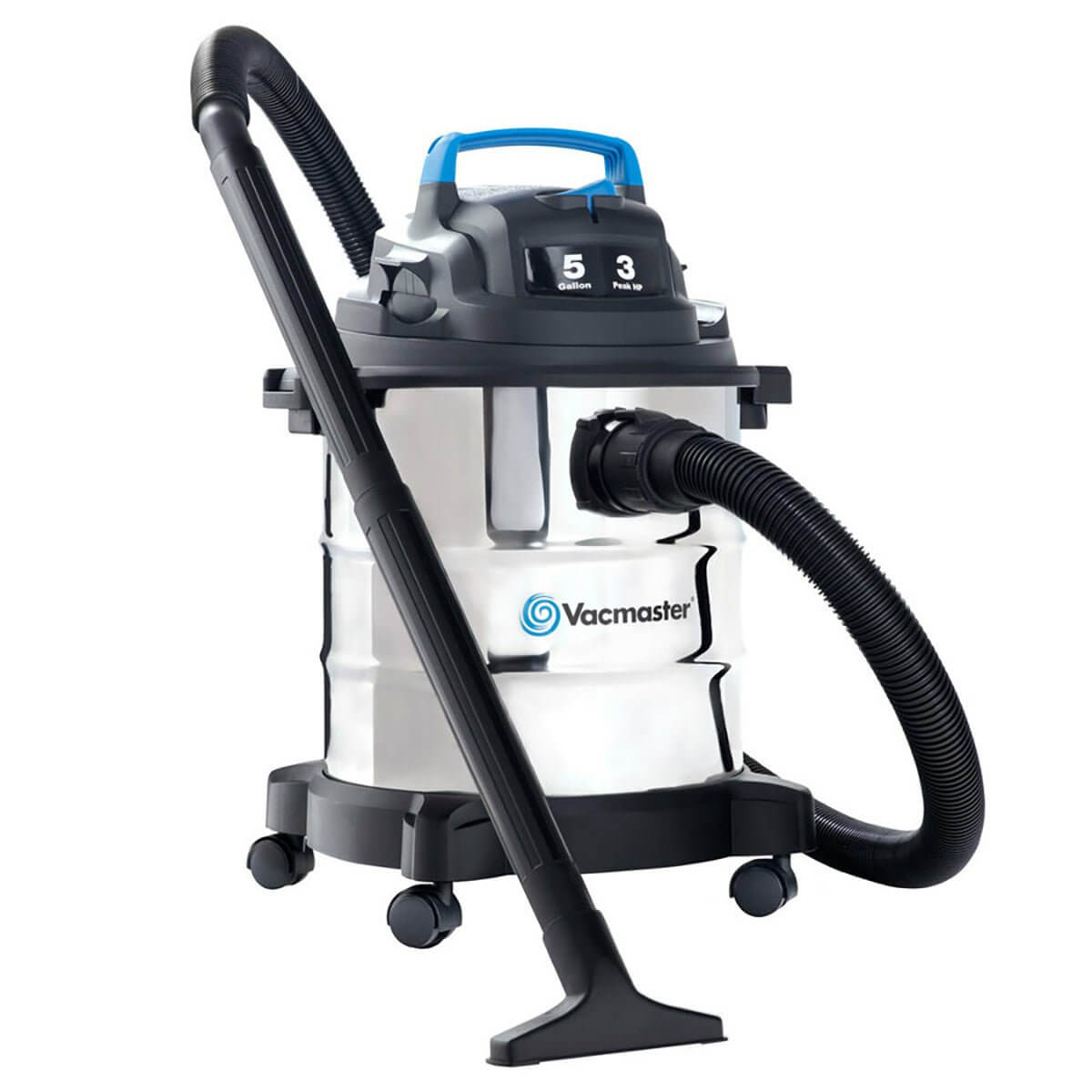 Vacmaster Stainless Steel 5 Gallon 3 Peak HP - Wet / Dry Vacuum Vacmaster Stainless Steel 5 Gallon 3 Peak HP - Wet / Dry Vacuum