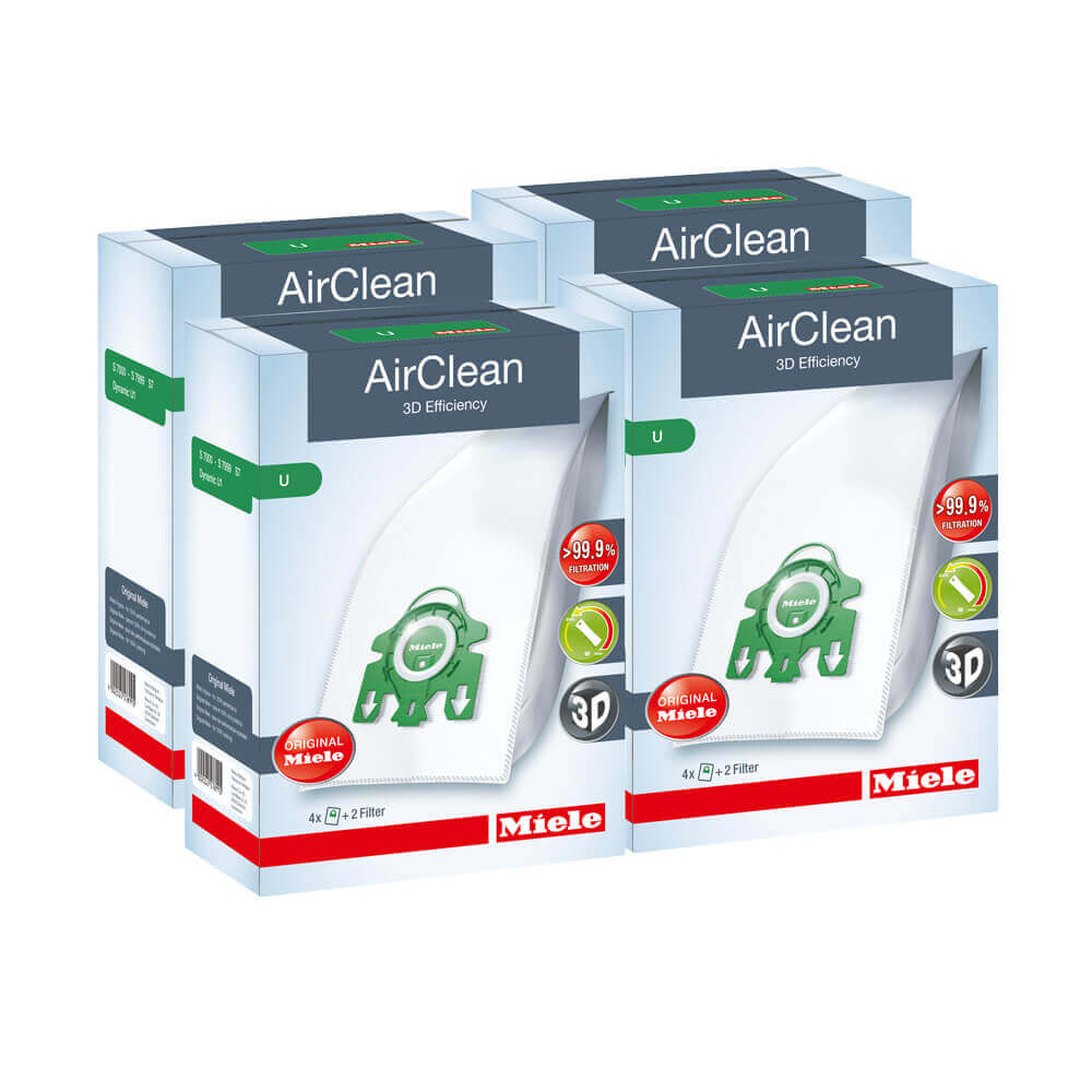 Miele U AirClean Bags Case Lot (4 Boxes) Miele U AirClean Bags Case Lot (4 Boxes)