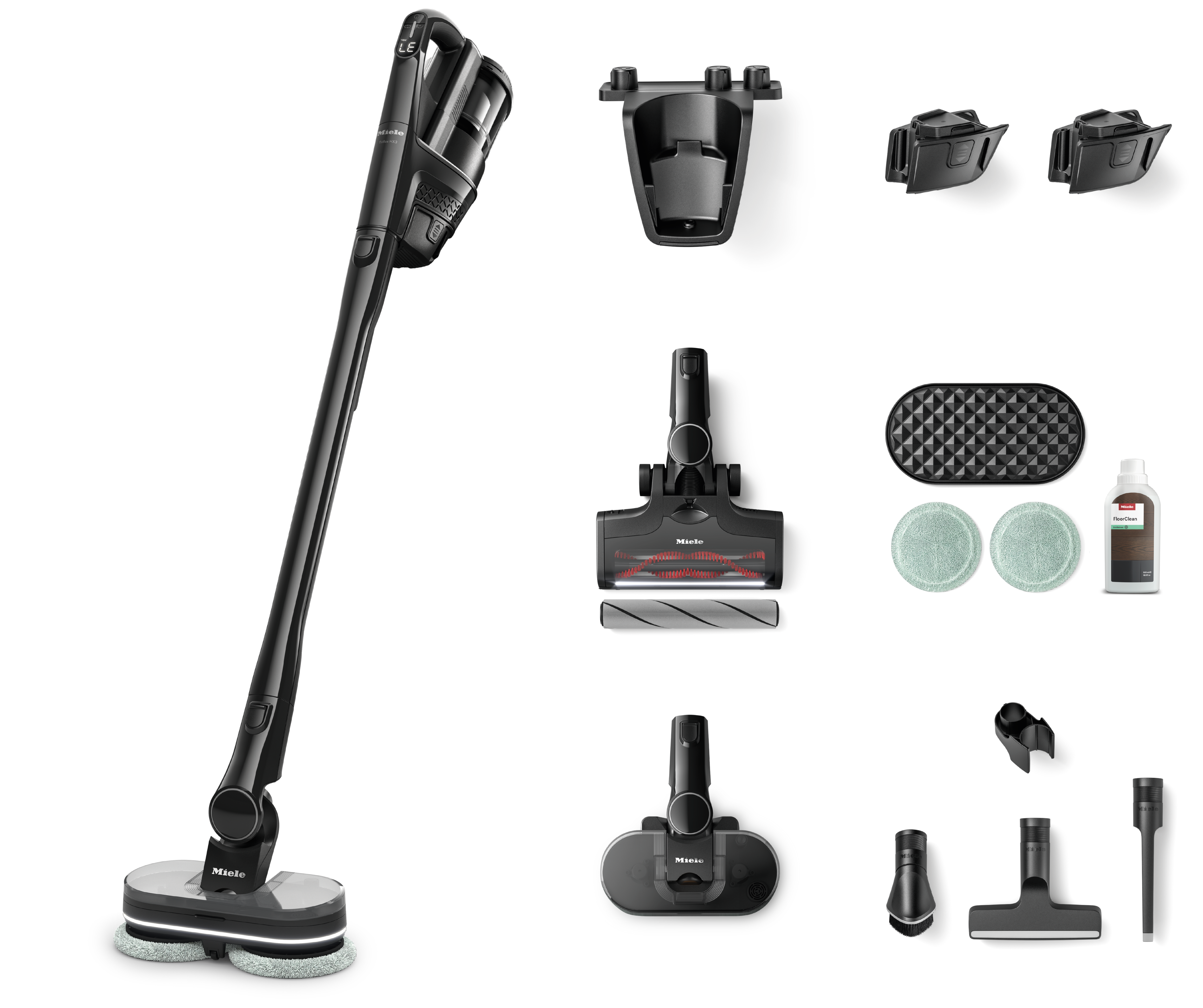 Miele Triflex HX3 Aqua Plus, Obsidian Black- Cordless, Stick, Wet Vacuum