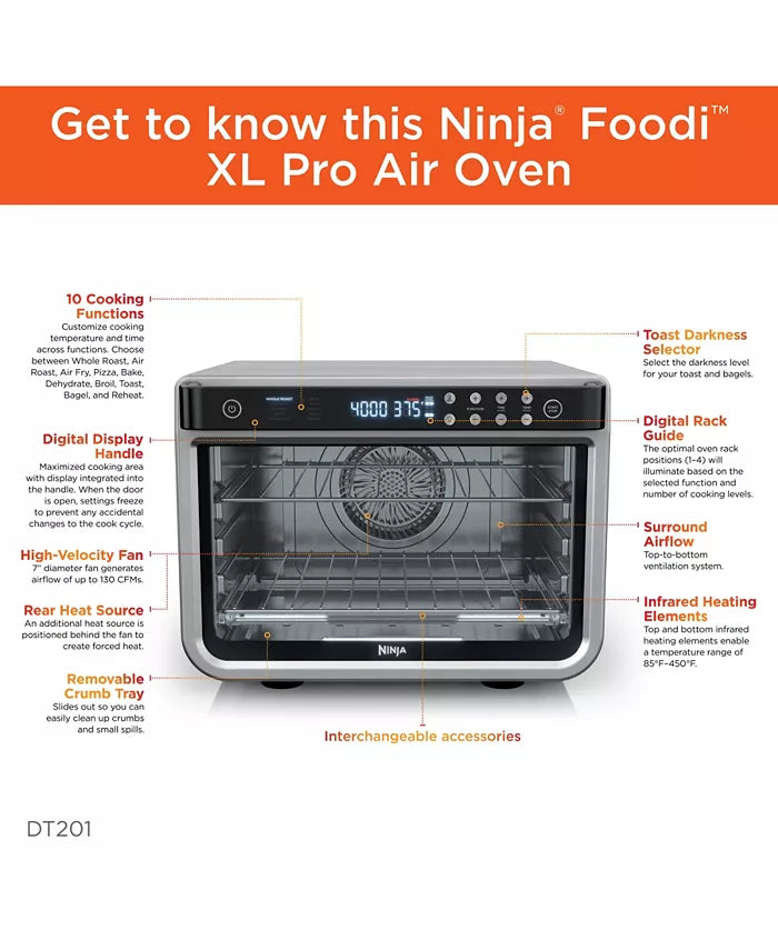 Ninja Foodi 10-in-1 Smart XL Air Fry Oven, Countertop Convection Oven