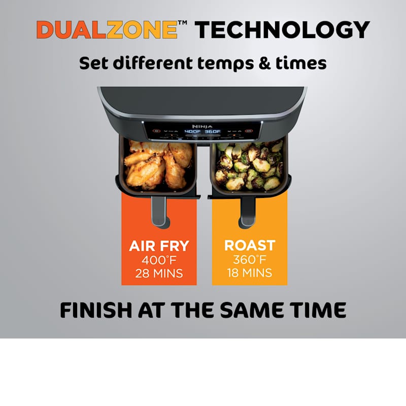 Ninja® Foodi® 6-in-1 8-qt. 2-Basket Air Fryer with DualZone™ Technology