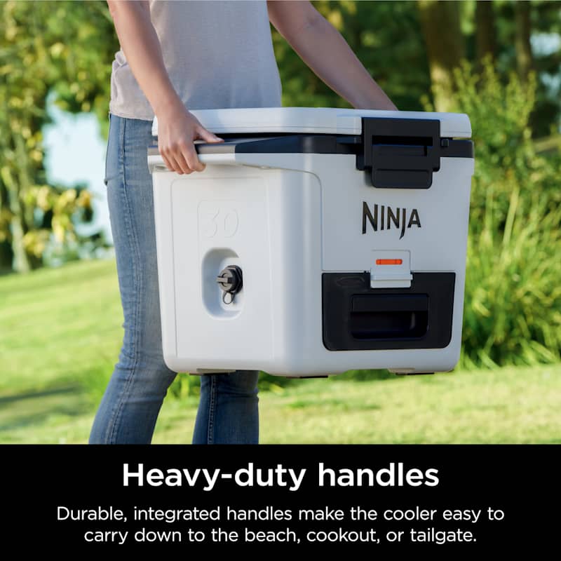 Ninja FrostVault™ 30qt Hard Cooler with Cold Dry Zone, Cloud White