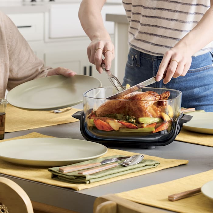 Ninja Crispi® 4-in-1 Portable Glass Air Fryer Cooking System, Sage