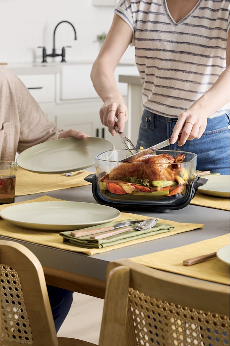 Ninja Crispi® 4-in-1 Portable Glass Air Fryer Cooking System, Cyberspace