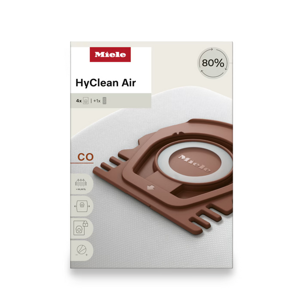Miele HyClean Pure Type CO Vacuum Bags for Guard M1, 4-Pack