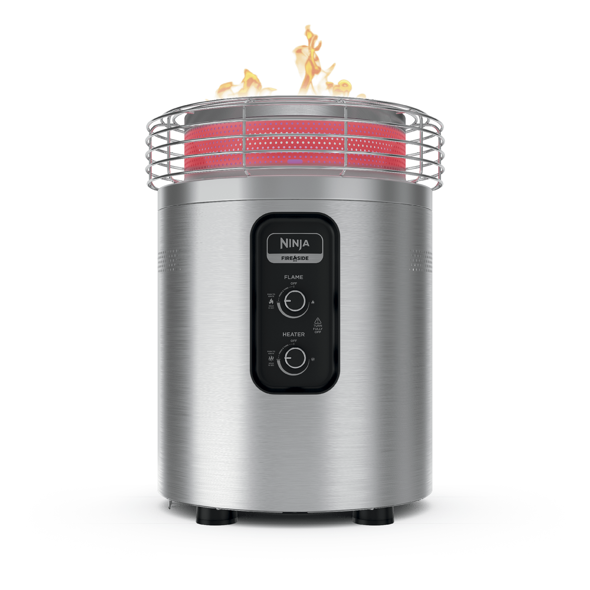 Ninja Fireside360™ Outdoor Heater & Fire Pit Stainless Steel OF101SL