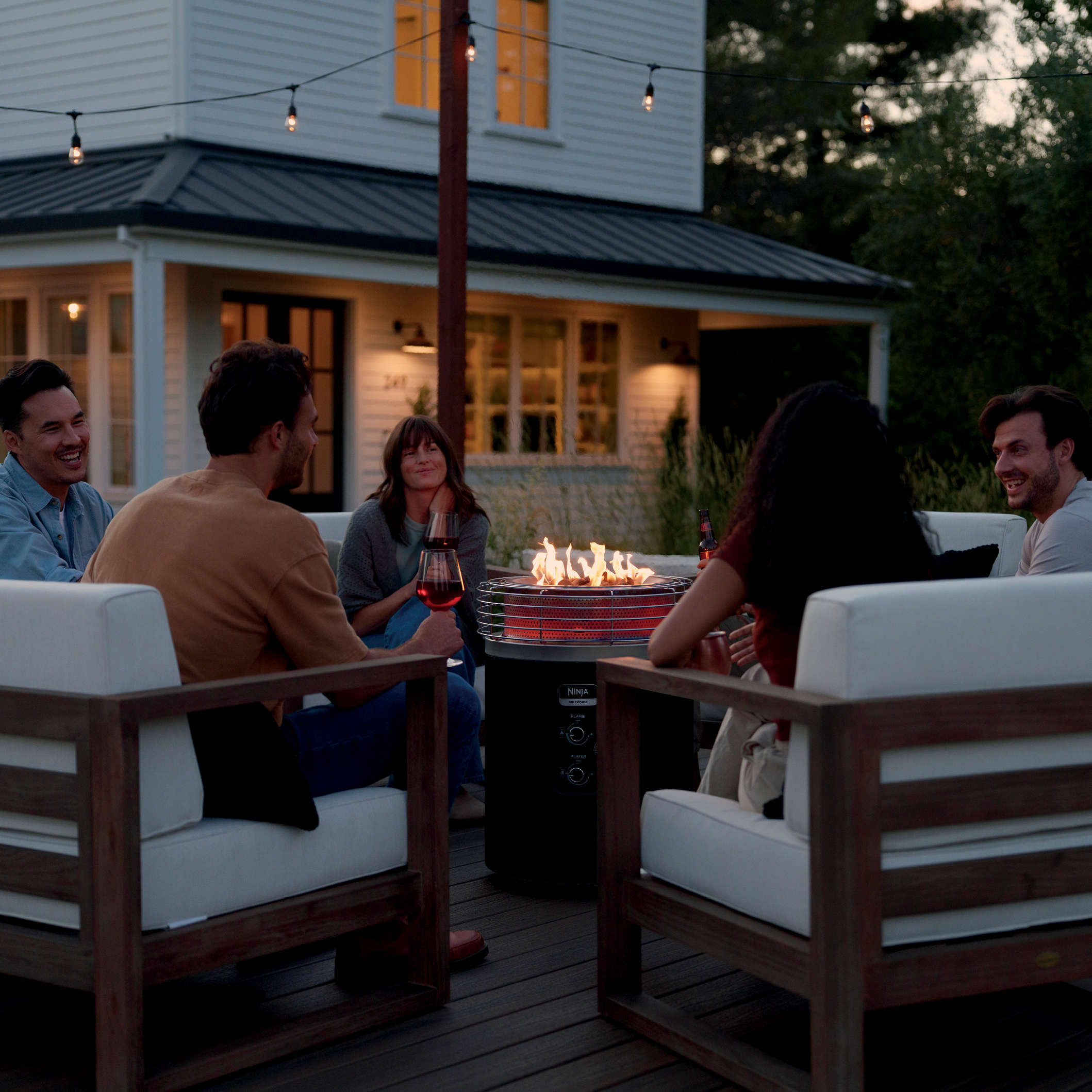 Ninja Fireside360™ Outdoor Heater & Fire Pit Stainless Steel OF101SL