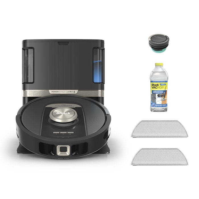 Shark PowerDetect™ 2-in-1 Robot Vacuum and Mop with NeverTouch™ Pro Base (Black)