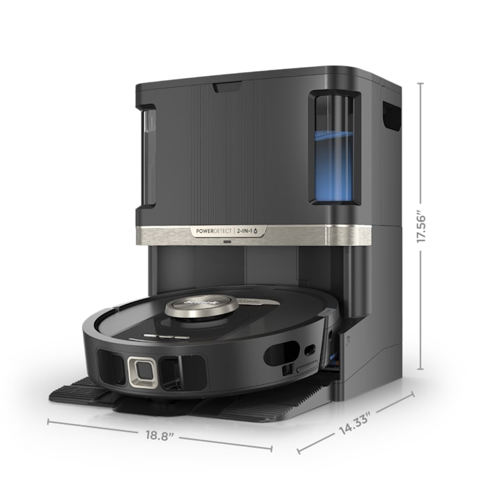 Shark PowerDetect™ 2-in-1 Robot Vacuum and Mop with NeverTouch™ Pro Base (Black)