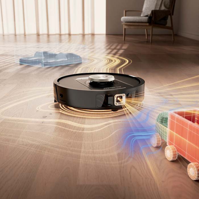 Shark PowerDetect™ 2-in-1 Robot Vacuum and Mop with NeverTouch™ Pro Base (Black)