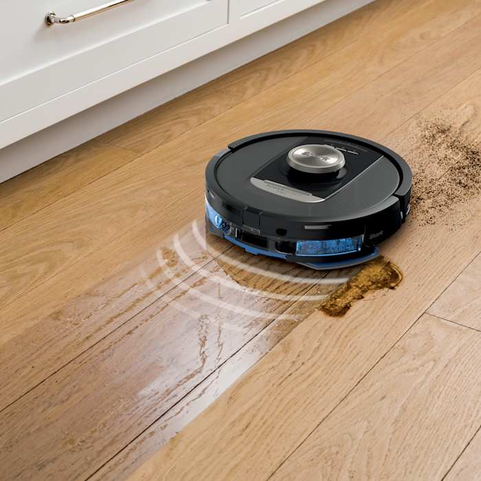 Shark PowerDetect™ 2-in-1 Robot Vacuum and Mop with NeverTouch™ Pro Base (Black)