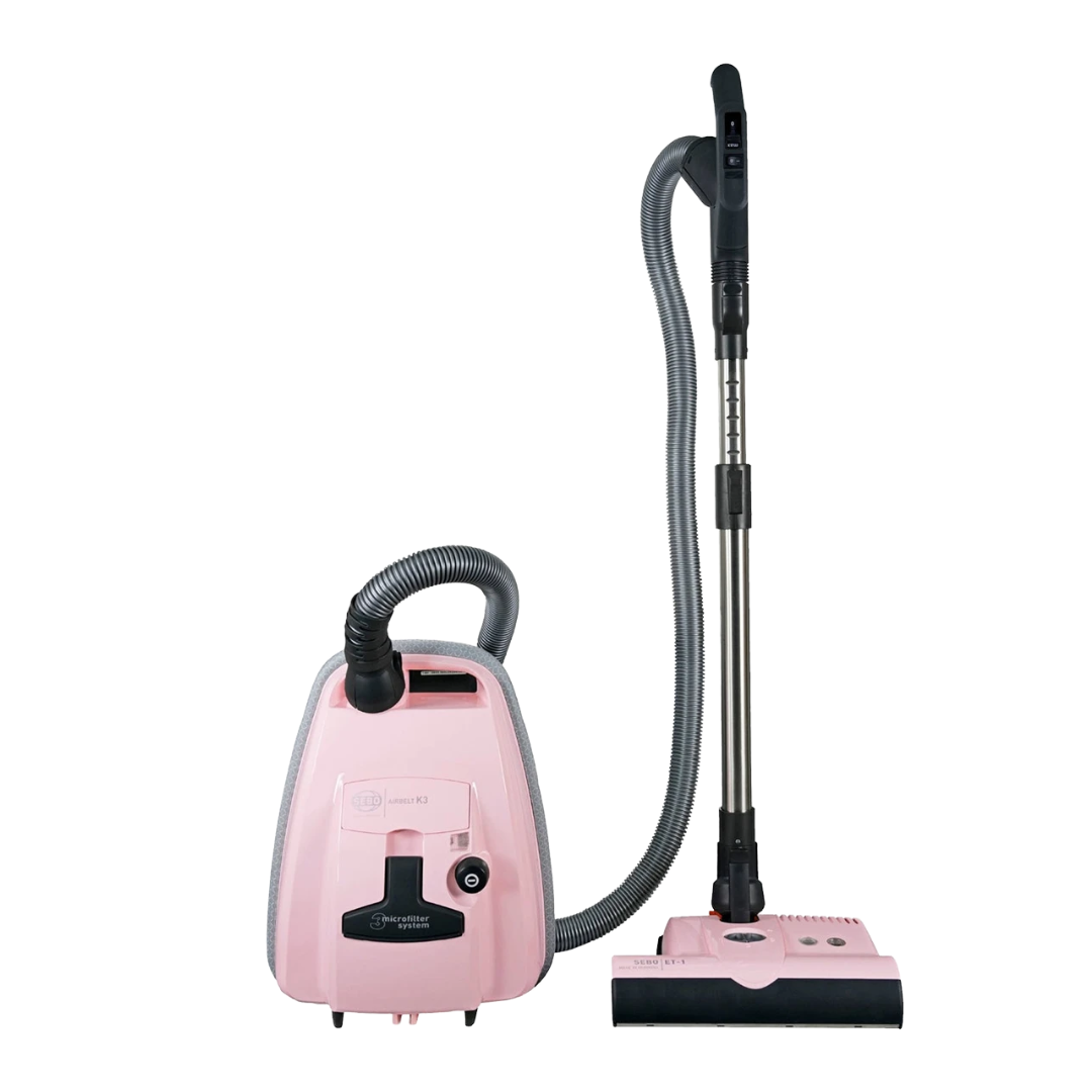 SEBO AirBelt K3 Premium, Pastel Pink - Canister Vacuum