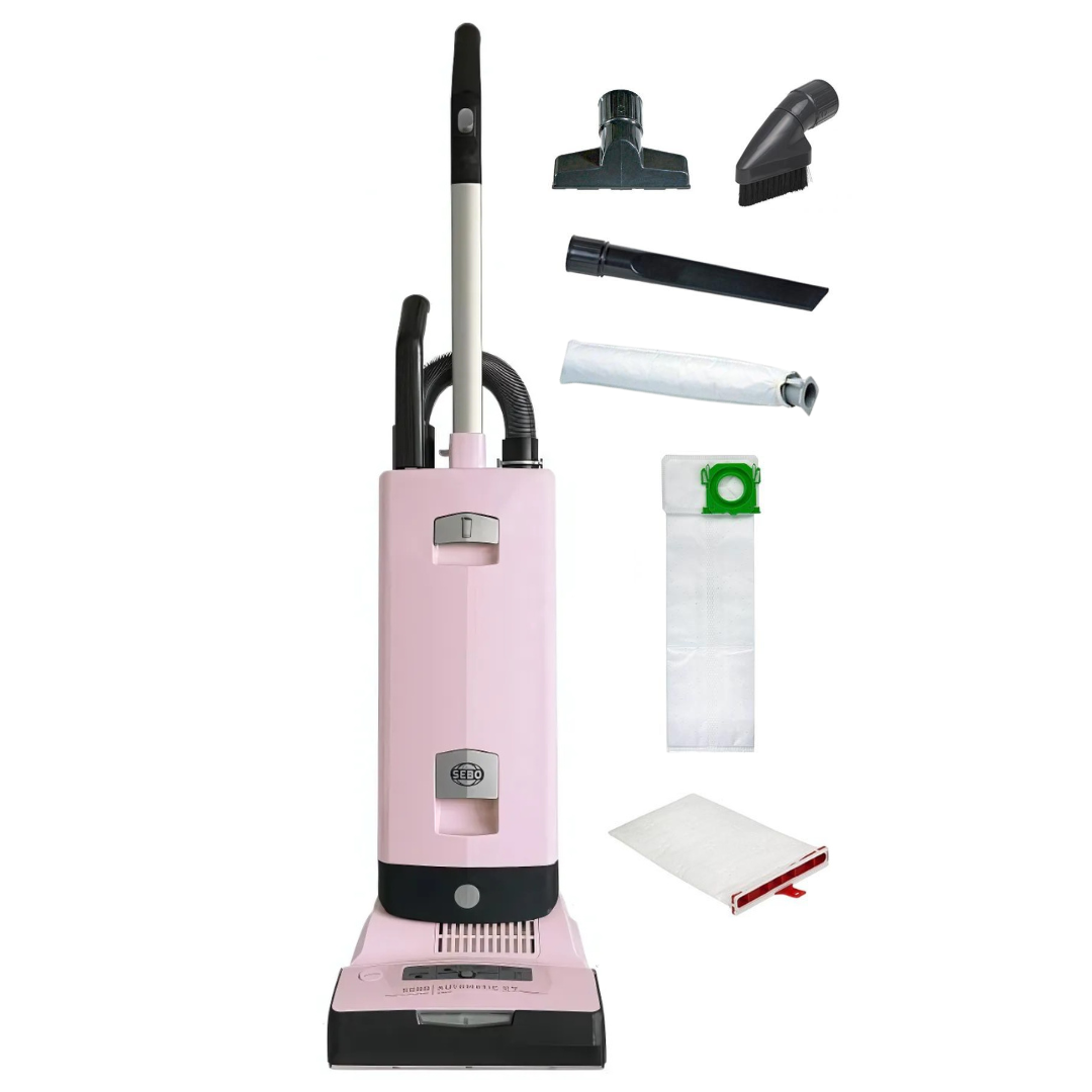 SEBO Automatic X7 Premium, Pastel Pink - Upright Vacuum