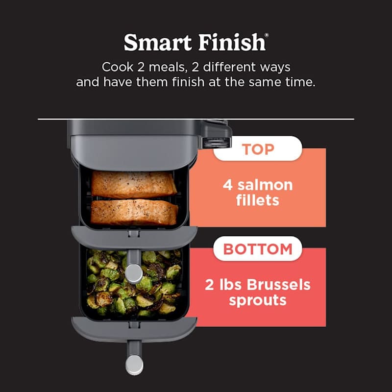 Ninja® DoubleStack™ 2 Basket 10 QT Air Fryer With Smart Thermometer