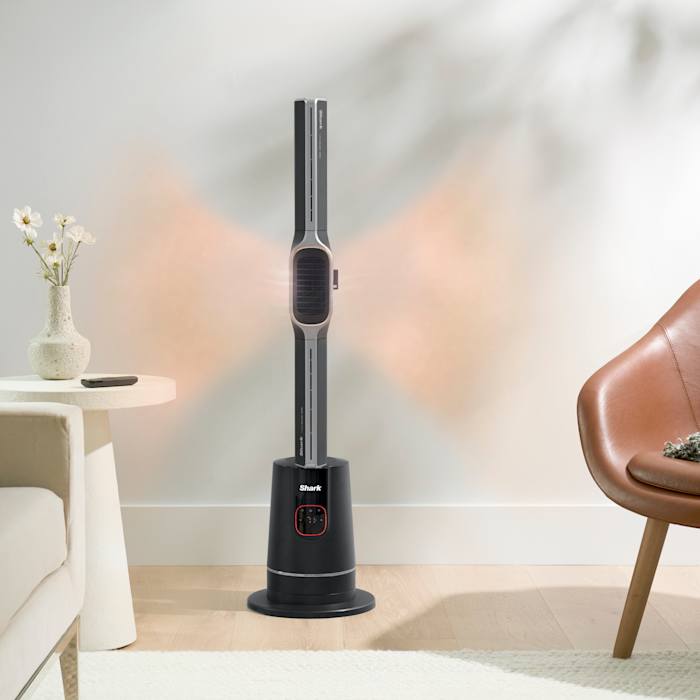 Shark® TurboBlade™ Cool + Heat Bladeless Tower Fan & Heater for Customizable Year-Round Indoor Use, Dove