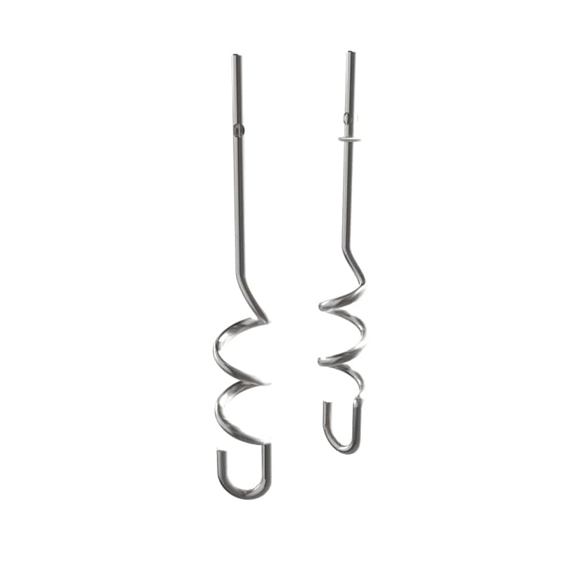 Ninja Foodi Dough Hooks Silver Stainless Steel Kitchen Accessory 2 Pack